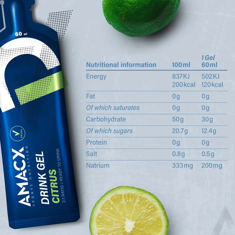 2:1 Drink Energy Gels (12 x 60ml)