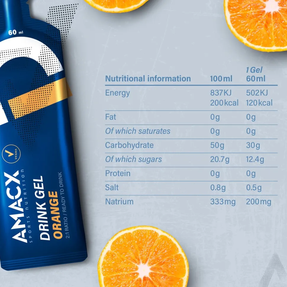 2:1 Drink Energy Gels (12 x 60ml)
