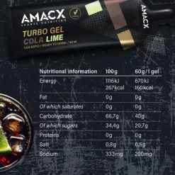 Turbo 1:0.8 Energy Gels (12 x 60ml)